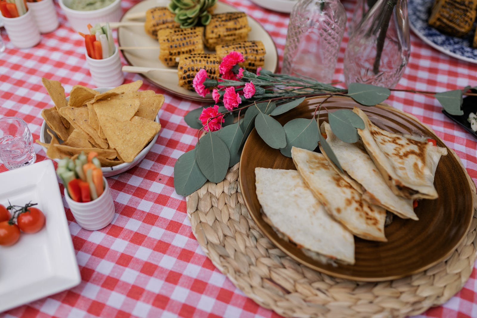 Food on Brown Ceramic Plate